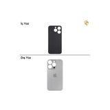 İphone 15 Pro Naturel Titanyum Renk Arka Kapak Arka Cam Batarya Kapağı Lazer Kesim Kapak Pil Kapağı