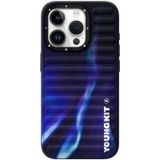 İphone 15 Pro Uyumlu Kilif Kuzey Isiklari Desenli Youngkit Aurora Serisi Yesil