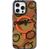 İphone 15 Pro Uyumlu Kılıf Magsafe Özellikli Bee Brown Tasarımlı Youngkit Funny Serisi Kapak Turuncu