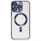 İphone 15 Pro Uyumlu Magsafe Özellikli Mavi Pure Kılıf