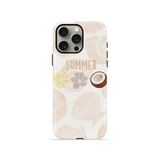 İphone 15 Pro Vorian Çift Katmanlı Kılıf Coconut Summer Notes
