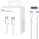 Iphone 15 /pro/pro Max/ipad/macbook USB C To USB C Mfi Onaylı Çip 60W 120W Iphone Hızlı Şarj Kablosu - Beyaz - RENK