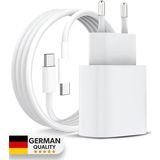 iPhone 15 Uyumlu 20W Usb-C Hızlı Şarj Adaptörü ve 60W Type-C Kablo Seti | Pd Destekli Şarj Cihazı - Beyaz
