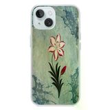 İphone 15 Uyumlu Çiçek Deseni Baskılı Silikon Kılıf