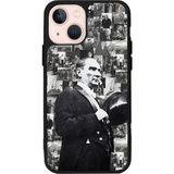 iPhone 15 Uyumlu Mustafa Kemal Ataturk Tasarımlı Glossy Premium Kılıf - Siyah - Atatürk-287