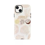 İphone 15 Vorian Çift Katmanlı Kılıf Coconut Summer Notes