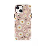 İphone 15 Vorian Çift Katmanlı Kılıf Daisy Mocha Garden