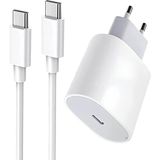 iPhone 15/15 Plus/15 Pro/15 Pro Max Için Hızlı Şarj Aleti Seti Usb-C 20W Adaptör + Usb-C Kablo iPhone 15/15 Plus/15 Pro/15 Pro Max/ipad Pro/air/mini ile Uyumlu Şarj Aleti