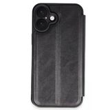 İphone 16 Kılıf Flip Cover - Siyah