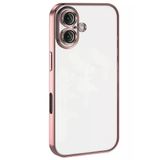 İphone 16 Kılıf Lensli Silikon - Pembe