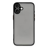 İphone 16 Kılıf Montreal Silikon Kapak - Siyah
