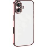 iPhone 16 Kılıf Razer Lensli Silikon - Pembe