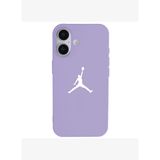 iPhone 16 Lila Lansman Renkli Silikon Premium Basketbol Kılıf