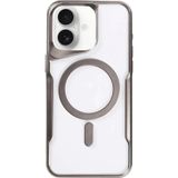 iPhone 16 Plus Kılıf Boyi Magsafe Silikon Kapak - Titan Gri-(5796)