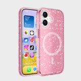 İphone 16 Plus Kılıf Magsafe Şarj Özellikli Parlayan Simli Saydam Renkli Allstar Kılıf