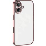 iPhone 16 Plus Kılıf Razer Lensli Silikon - Pembe