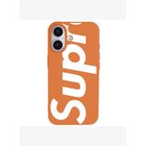iPhone 16 Plus Turuncu Lansman Sup Tasarımlı Renkli Silikon Kılıfı