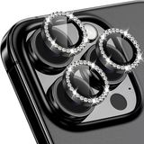 İphone 16 Pro / 16 Pro Max Taşlı Metal Kamera Lens Koruyucu Set