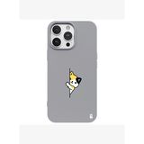 iPhone 16 Pro Gri Lansman Renkli Silikon Cat Lover Kedi Tasarımlı Kılıf