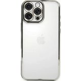 iPhone 16 Pro Kılıf Razer Lensli Silikon - Gümüş