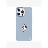 iPhone 16 Pro Mavi Lansman Renkli Silikon Cat Lover Kedi Tasarımlı Kılıf