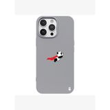 iPhone 16 Pro Max Gri Lansman Renkli Silikon Fliying Panda Tasarımlı Premium Kılıf