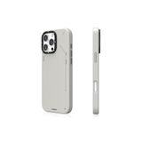 iPhone 16 Pro Max için Magsafe İle Uyumlu Kılıf Özellikli Basit Mat Deri Desenli Youngkit Tech Fashion Serisi Gri