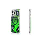 iPhone 16 Pro Max için Magsafe İle Uyumlu Kılıf Özellikli Parlak Kumlu Sıvılı Tasarımlı Galaxy Fantasy Serisi