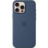 İphone 16 Pro Max İçin Magsafe Özellikli Silikon Kılıf - Kot Rengi
