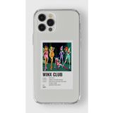 iPhone 16 Pro Max ile Uyumlu Winx Club Minimalist Poster Tasarım Baskılı Şeffaf Kılıf