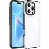 İphone 16 Pro Max Kılıf Magsafe Şarj Özellikli Çıkarılabilir Arka Yüzeyli Mnc Polar Kapak-Siy-Siyah