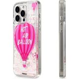 iPhone 16 Pro Max Kılıf Magsafe Uyumlu Parlak Kumlu Sıvılı Youngkit Pink Dream Quicksand Seri Pembe