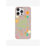 iPhone 16 Pro Pudra Think Happy Renkli Silikon Kılıfı