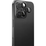 İphone 16 Pro Uyumlu Benks Metal Kamera Lens Koruyucu Parlama Önleyici Glass Warrior Siyah