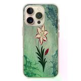 İphone 16 Pro Uyumlu Çiçek Deseni Baskılı Silikon Kılıf