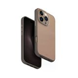 İphone 16 Pro Uyumlu Kılıf Lyden Ds Dualtone Serisi Vegan Deri Kaplama Magsafe Özellikli (Magclick™) Natural Flint