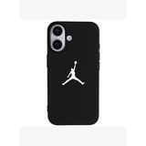 iPhone 16 Siyah Lansman Renkli Silikon Premium Basketbol Kılıf
