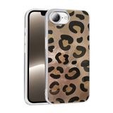 iPhone 16E İle Uyumlu Kılıf Desenli Mep Kapak Gold Leopar