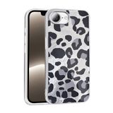 iPhone 16E İle Uyumlu Kılıf Desenli Mep Kapak Gri Leopar