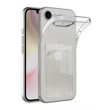 İphone 16E Kılıf Kart Şeffaf Silikon - Şeffaf