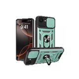 İphone 16E Kılıf Pars Lens Yüzüklü Silikon - Yeşil