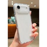iPhone 17 Air Kılıf Renksiz Şeffaf Kamerası Açık Korumalı Yumuşak Darbe Emici Ince Esnek Silikon Kapak