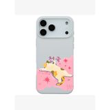iPhone 17 Pro Beyaz Cat Sleeping Kamera Korumalı Premium Renkli Silikon Kılıf