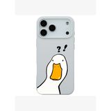 iPhone 17 Pro Beyaz What Duck Ördek Tasarımlı Kamera Korumalı Renkli Silikon Kılıf