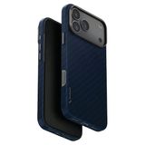 Iphone 17 Pro Keva Edge Slim Karbon Kılıf Armaid Fiber Magsafe Özellikli (Magclick™) Premium Kapak - Lacivert