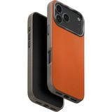 İphone 17 Pro Kılıf Lyden Ds Çift Ton Vegan Deri Magsafe Özellikli (Magclick™) Business Kapak Turuncu