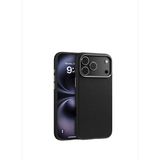 iPhone 17 Pro Leather Siyah Deri Magsafe Uyumlu Telefon Kılıfı