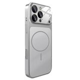 İPhone 17 Pro Max ile Uyumlu Magsafe Destekli Kablosuz Şarj Özellikli Kamera Lens Korumalı Şık Metal Görünümlü Telefon Kılıfı