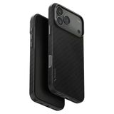 İphone 17 Pro Max Keva Edge Slim Karbon Kılıf Armaid Fiber Magsafe Özellikli Premium İnce Kapak Siyah