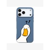 iPhone 17 Pro Max Mavi What Duck Ördek Tasarımlı Kamera Korumalı Renkli Silikon Kılıf